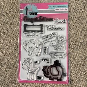 Welcome baby stamp set